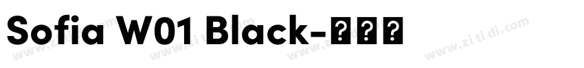 Sofia W01 Black字体转换